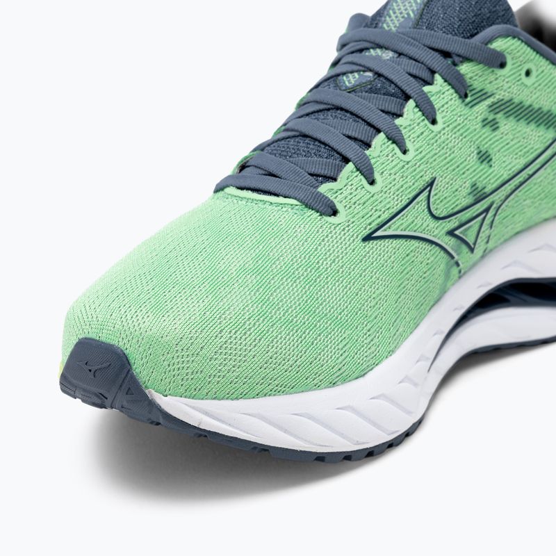 Scarpe da corsa da uomo Mizuno Wave Inspire 19 909c/blu cina/verde camoscio 8