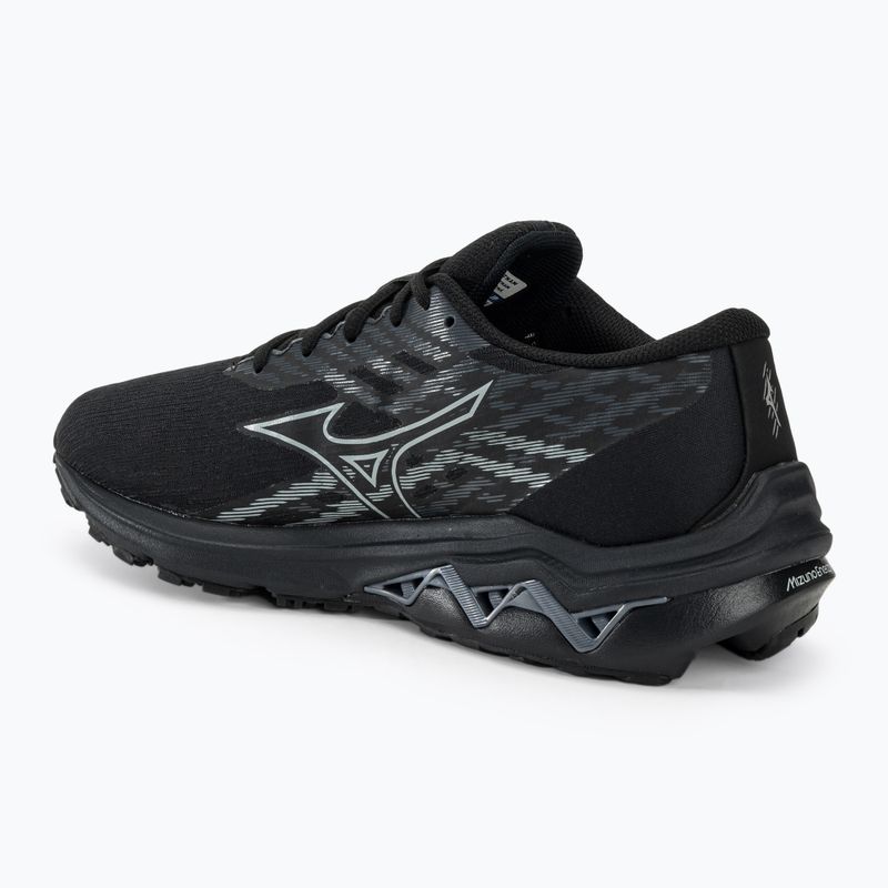 Scarpe da corsa da uomo Mizuno Wave Equate 7 nero/grigio metallizzato 3