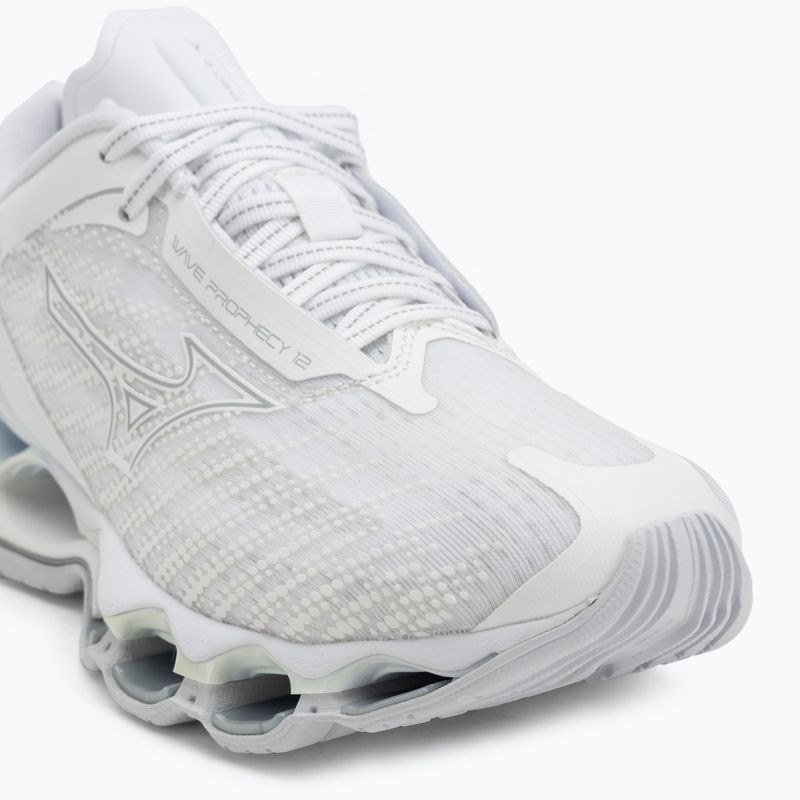 Scarpe da corsa da donna Mizuno Wave Prophecy 12 bianco/argento 7