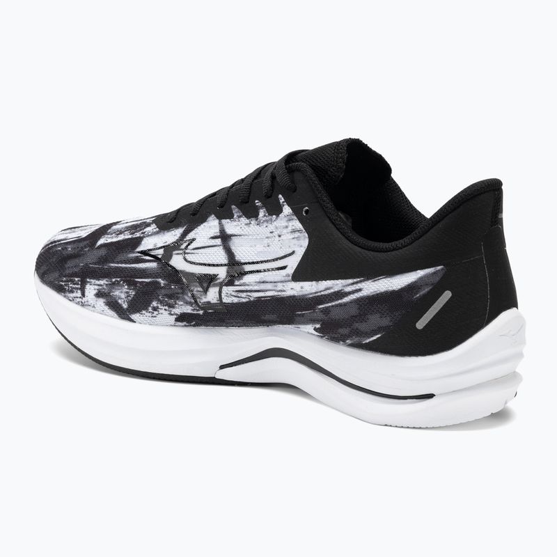 Scarpe da corsa da uomo Mizuno Wave Rebellion Sonic bianco/nero 3