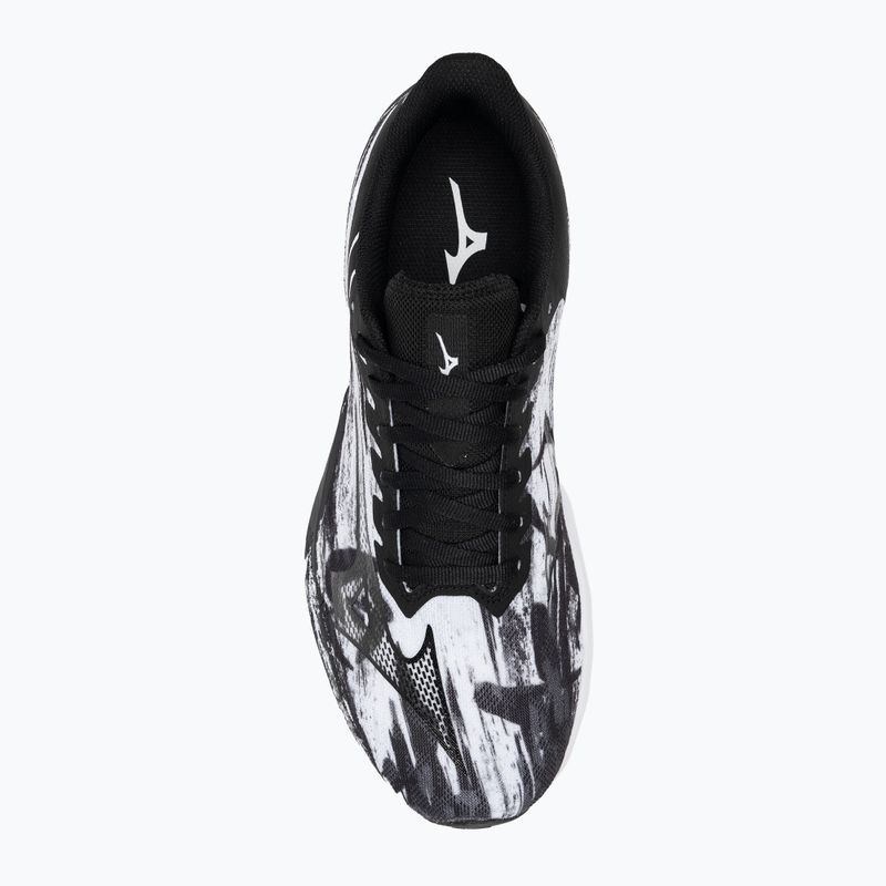 Scarpe da corsa da uomo Mizuno Wave Rebellion Sonic bianco/nero 5
