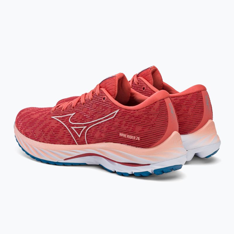 Scarpe da corsa da donna Mizuno Wave Rider 26 corallo speziato/grigio vaporoso/blu francese 5