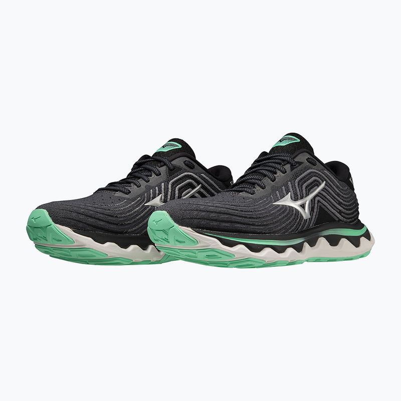 Scarpe da corsa da donna Mizuno Wave Horizon 6 irongate/silv/springbud 16