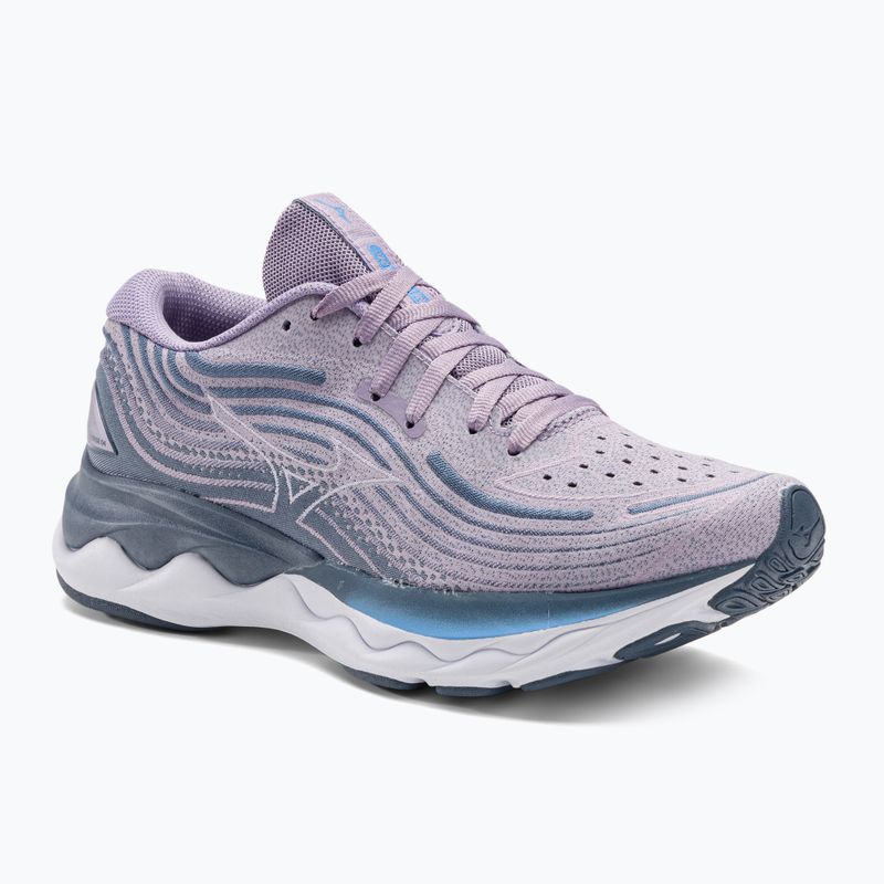 Scarpe da corsa da donna Mizuno Wave Skyrise 4 glicine/bianco/chinablu