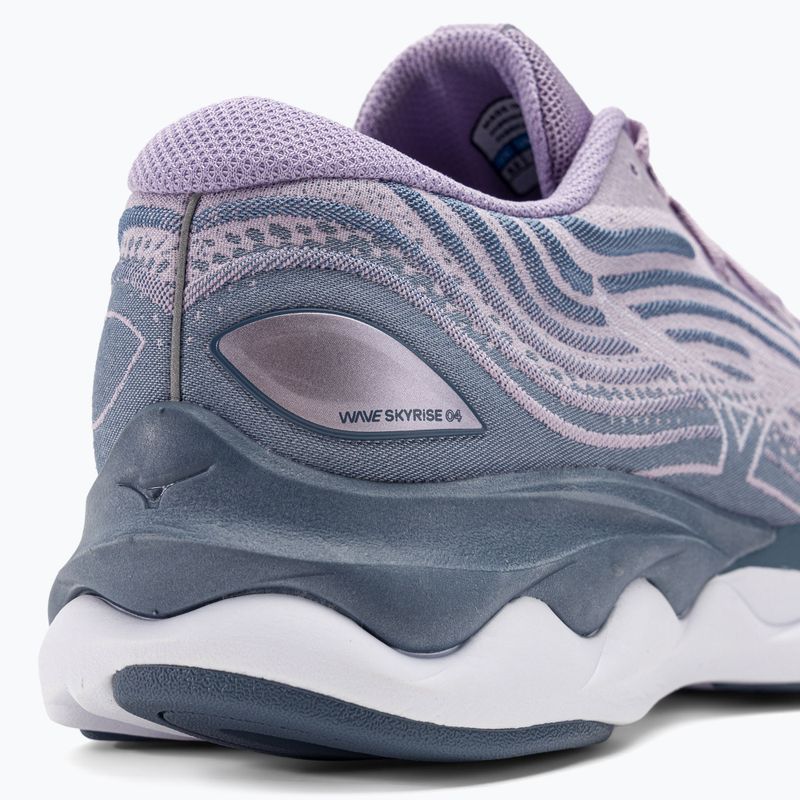 Scarpe da corsa da donna Mizuno Wave Skyrise 4 glicine/bianco/chinablu 11
