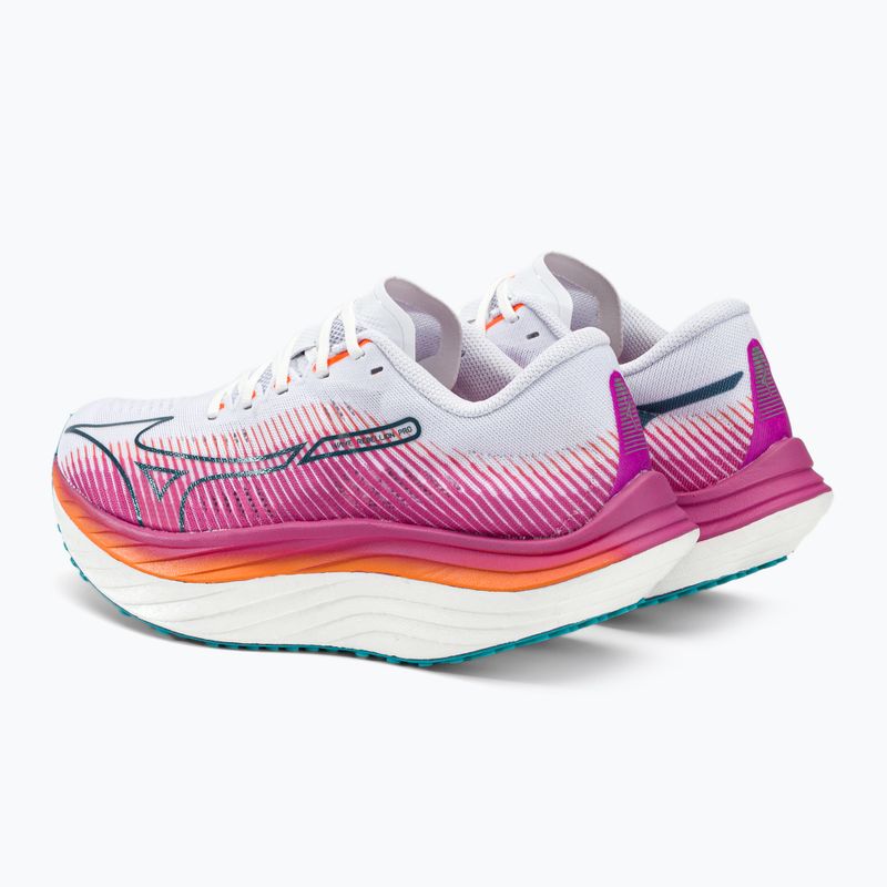 Mizuno Wave Rebellion Pro scarpe da corsa bianche e rosa J1GD231721 7