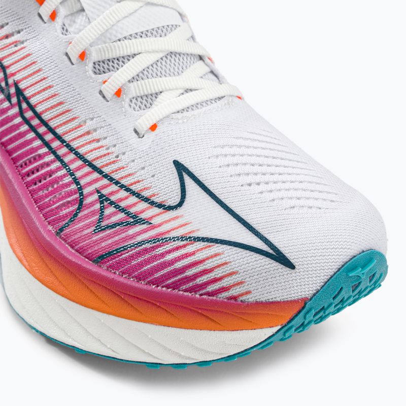 Mizuno Wave Rebellion Pro scarpe da corsa bianche e rosa J1GD231721 10