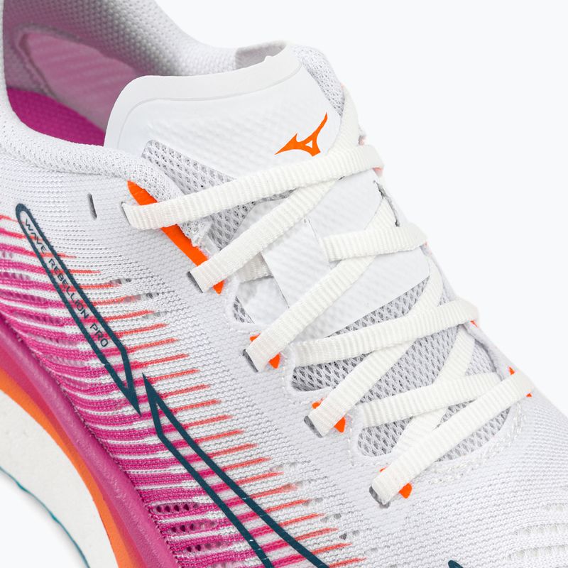 Mizuno Wave Rebellion Pro scarpe da corsa bianche e rosa J1GD231721 12