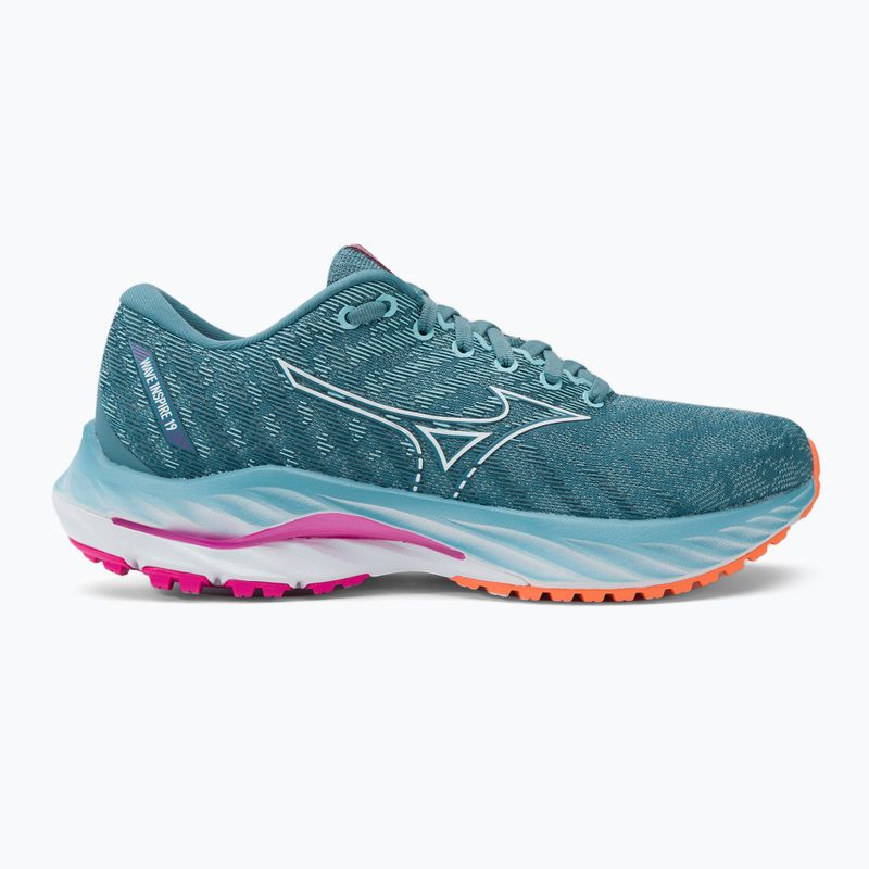 Scarpe da corsa da donna Mizuno Wave Inspire 19 blu J1GD234421 2
