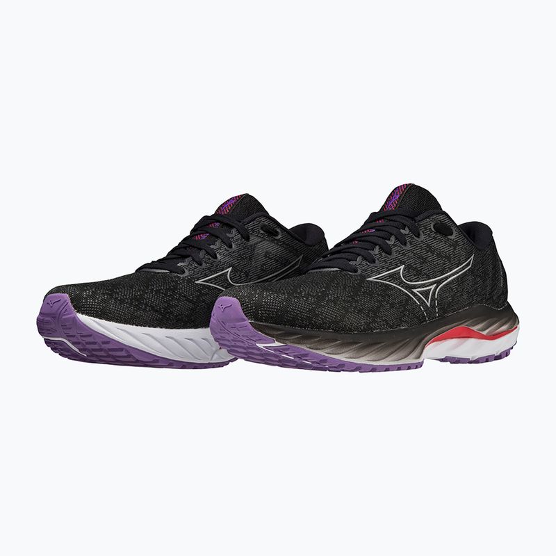Scarpe da corsa da donna Mizuno Wave Inspire 19 W nero/ argento/ bitsweet 15