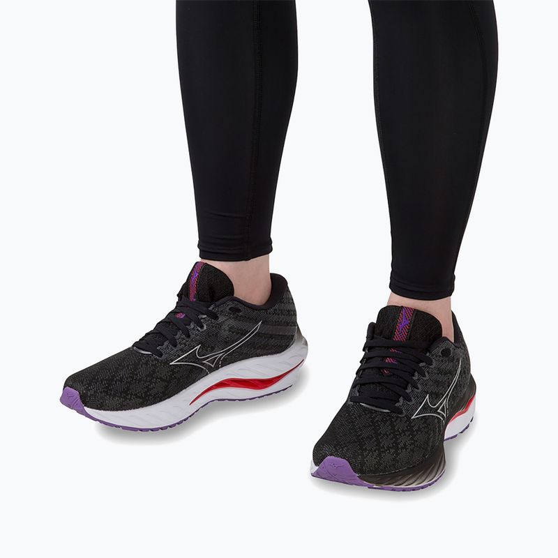Scarpe da corsa da donna Mizuno Wave Inspire 19 W nero/ argento/ bitsweet 17