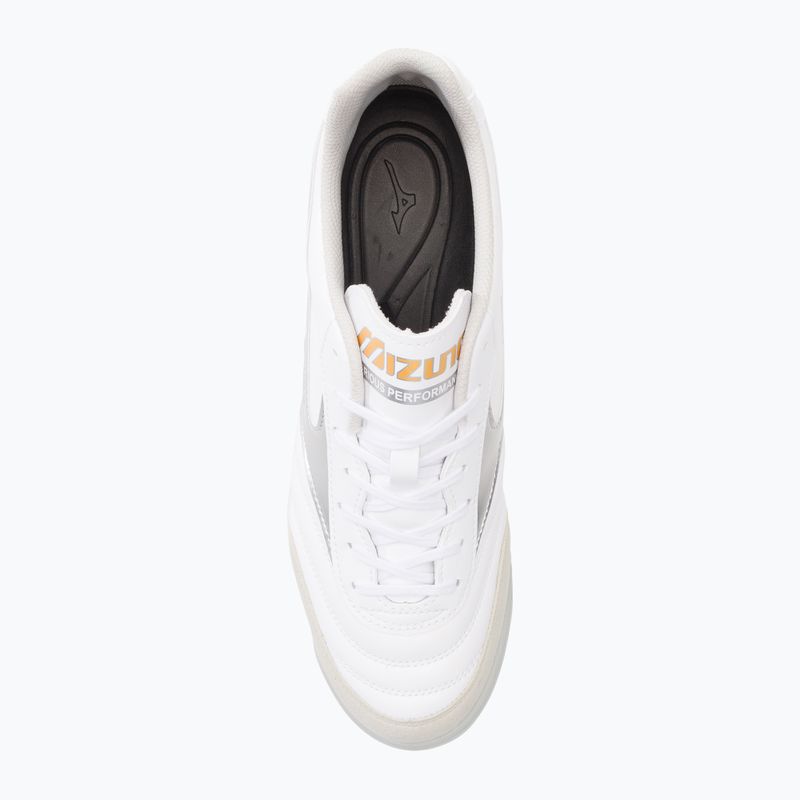 Scarpe da calcio Mizuno Morelia Sala Classic TF bianco/argento/oro uomo 6