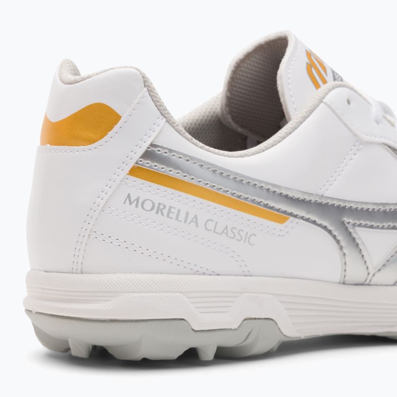 Scarpe da calcio Mizuno Morelia Sala Classic TF bianco/argento/oro uomo 9