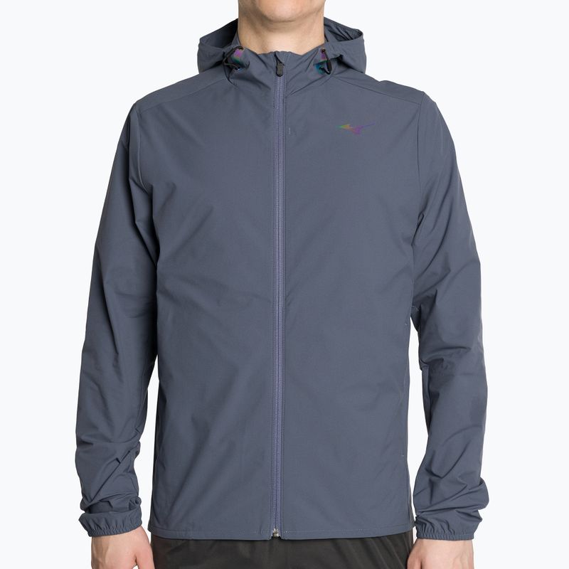 Giacca da corsa da uomo Mizuno Two Loops 8 nightshadow blu