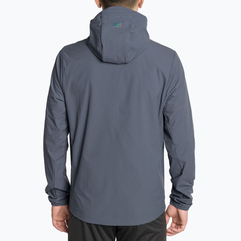 Giacca da corsa da uomo Mizuno Two Loops 8 nightshadow blu 2