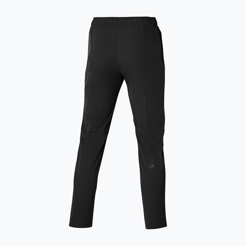 Pantaloni da corsa da uomo Mizuno Two Loops nero 2