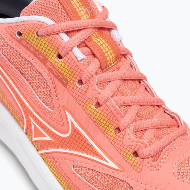 Scarpe da tennis da donna Mizuno Break Shot 4 AC corallo confetto/bianco/corallo confetto 9