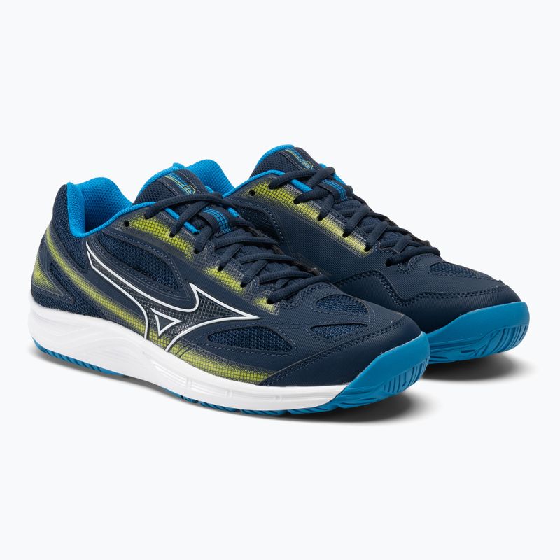 Scarpe da tennis da uomo Mizuno Break Shot 4 AC blu vestito/blu/zolfo primavera 4