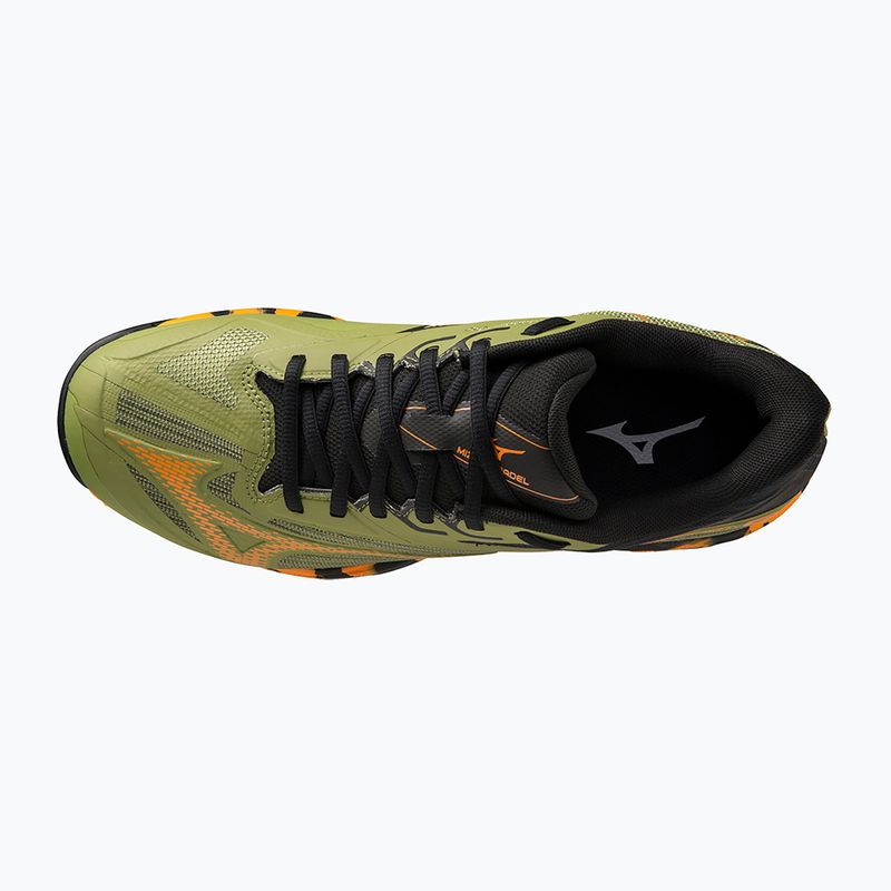 Scarpe Mizuno Wave Exceed Light 2 Padel da uomo verde callista/arancio vibrante/nero 13