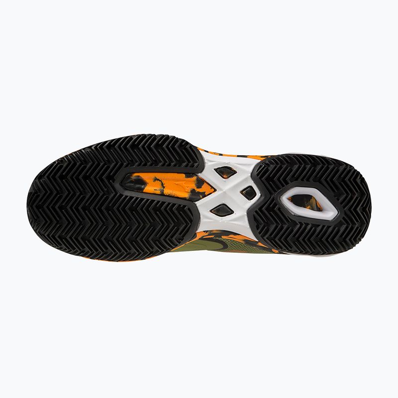 Scarpe Mizuno Wave Exceed Light 2 Padel da uomo verde callista/arancio vibrante/nero 15