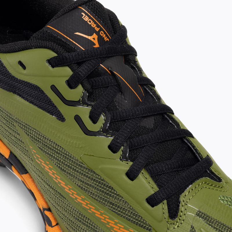Scarpe Mizuno Wave Exceed Light 2 Padel da uomo verde callista/arancio vibrante/nero 8