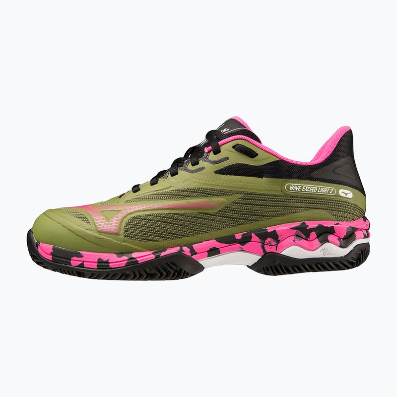 Scarpe da padel donna Mizuno Wave Exceed Light 2 Padel calliste verde/rosa glo/nero 8
