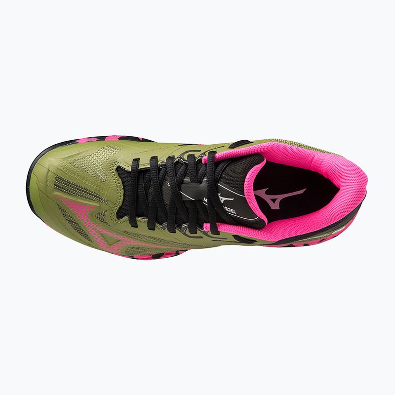 Scarpe da padel donna Mizuno Wave Exceed Light 2 Padel calliste verde/rosa glo/nero 9