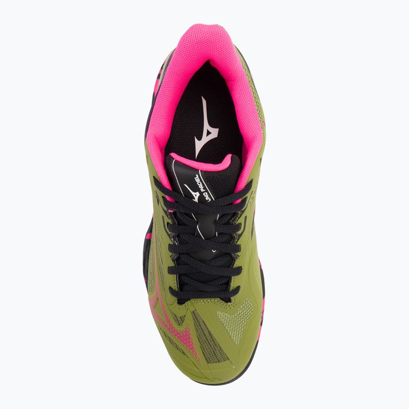 Scarpe da padel donna Mizuno Wave Exceed Light 2 Padel calliste verde/rosa glo/nero 6