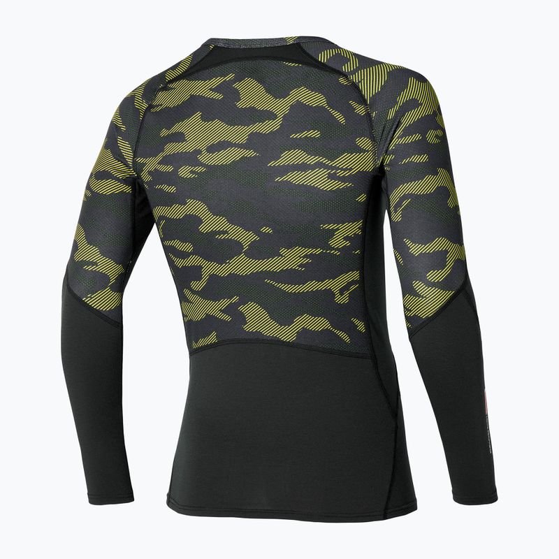 Mizuno Virtual Body G3 da uomo, manica lunga da corsa color enotera 2