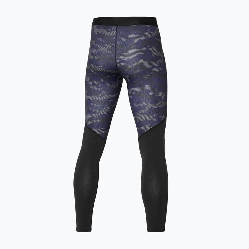 Leggings da corsa da uomo Mizuno Virtual Body G3 Long nero 2