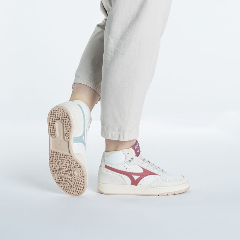 Scarpa da surf Mizuno City Wind Mid bianco neve/ malva gialla/blu 2