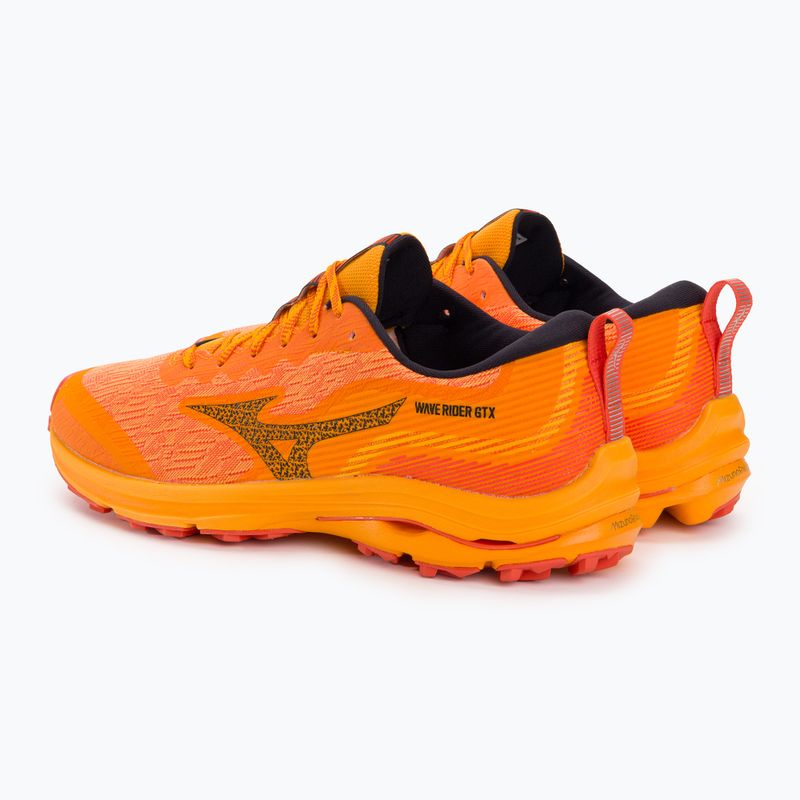 Scarpe da corsa da uomo Mizuno Wave Rider GTX zinnia/tigerlily/nero 3