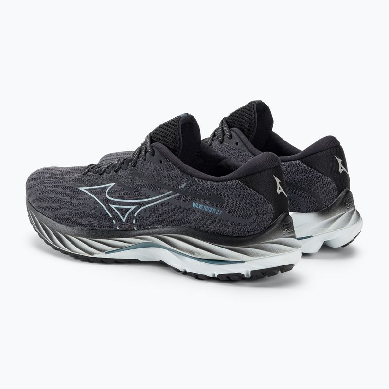 Scarpe da corsa da uomo Mizuno Wave Rider 27 ebano/illusion blue/nero 5