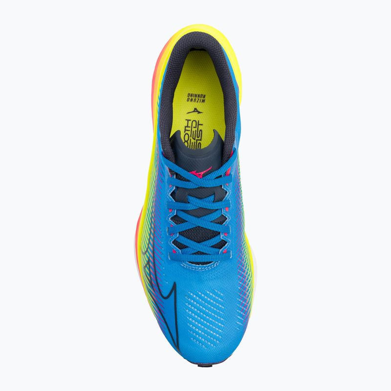 Scarpe da corsa da uomo Mizuno Wave Rebellion Pro bolt2neon/ombre blu/jet blu 6