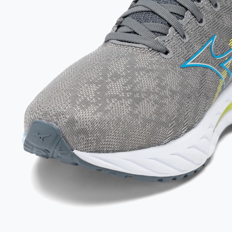 Scarpe da corsa da uomo Mizuno Wave Inspire 19 grigio/blu/bolt2neon 8