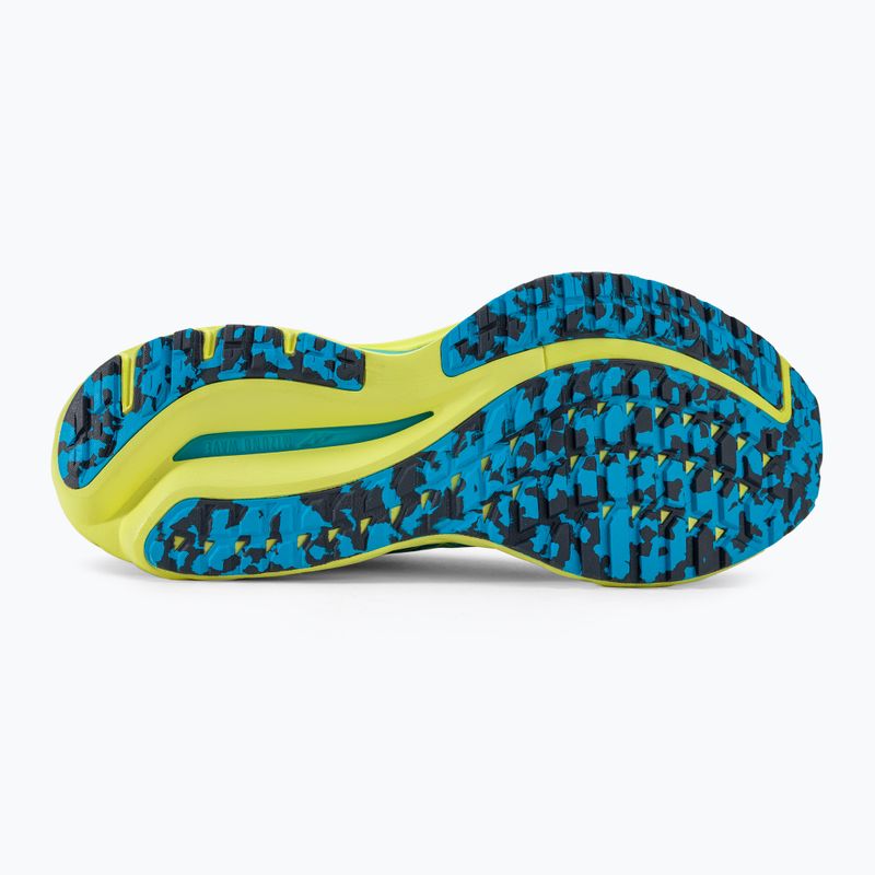 Scarpe da corsa da uomo Mizuno Wave Inspire 19 blu jet/bolt2neon/luminoso 5
