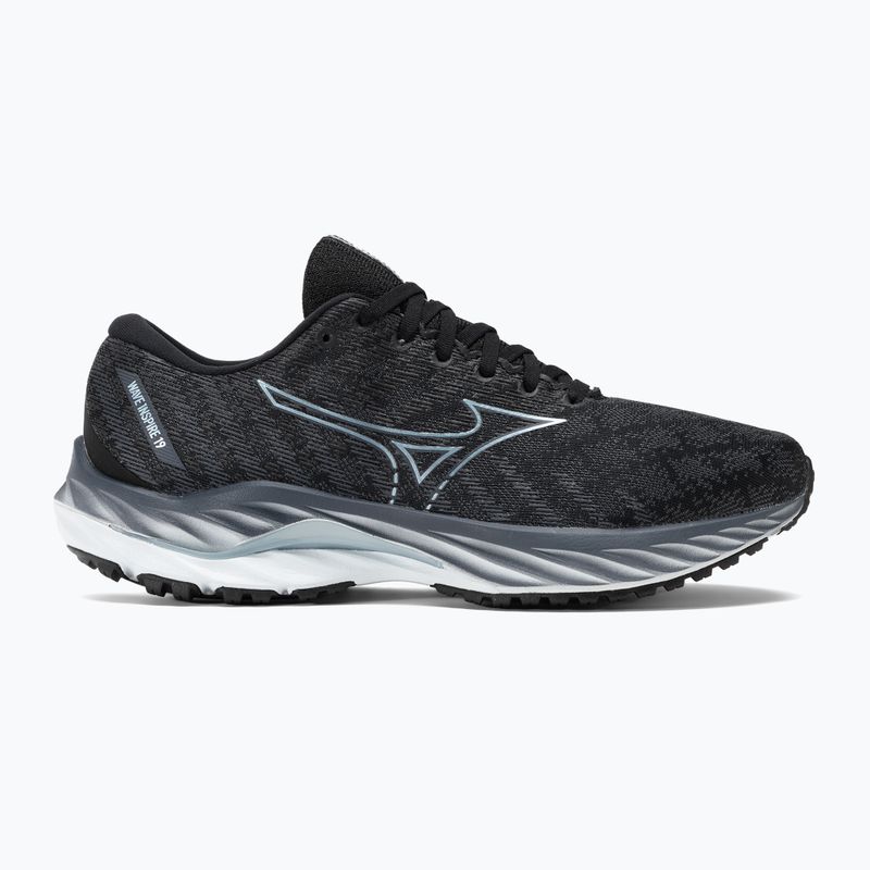 Scarpe da corsa da uomo Mizuno Wave Inspire 19 2E nero/glacial ridge/illusionblue 2