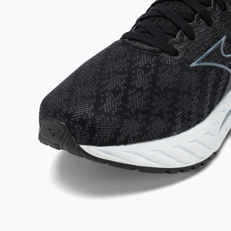 Scarpe da corsa da uomo Mizuno Wave Inspire 19 2E nero/glacial ridge/illusionblue 8