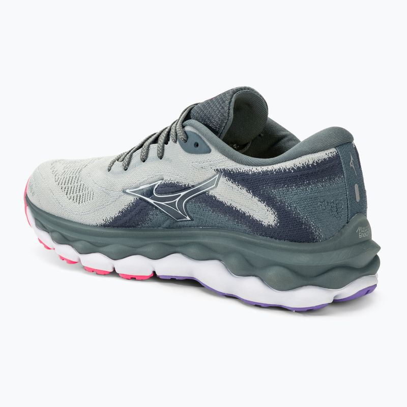 Scarpe da corsa da donna Mizuno Wave Sky 7 blu/bianco/alto rosa 3