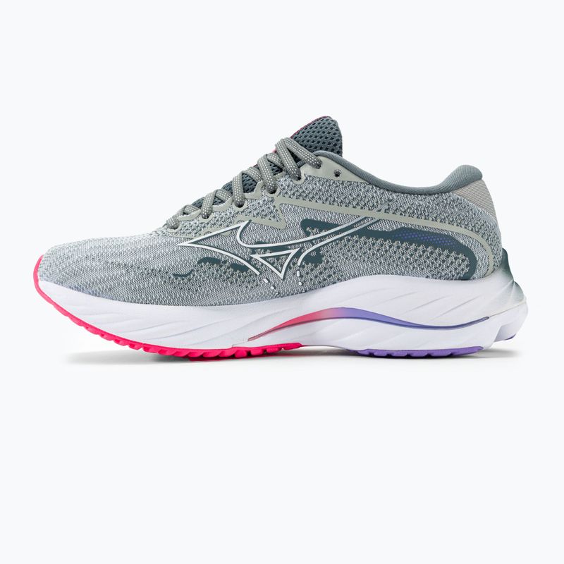 Scarpe da corsa da donna Mizuno Wave Rider 27 blu perla/bianco/alta rosa 4