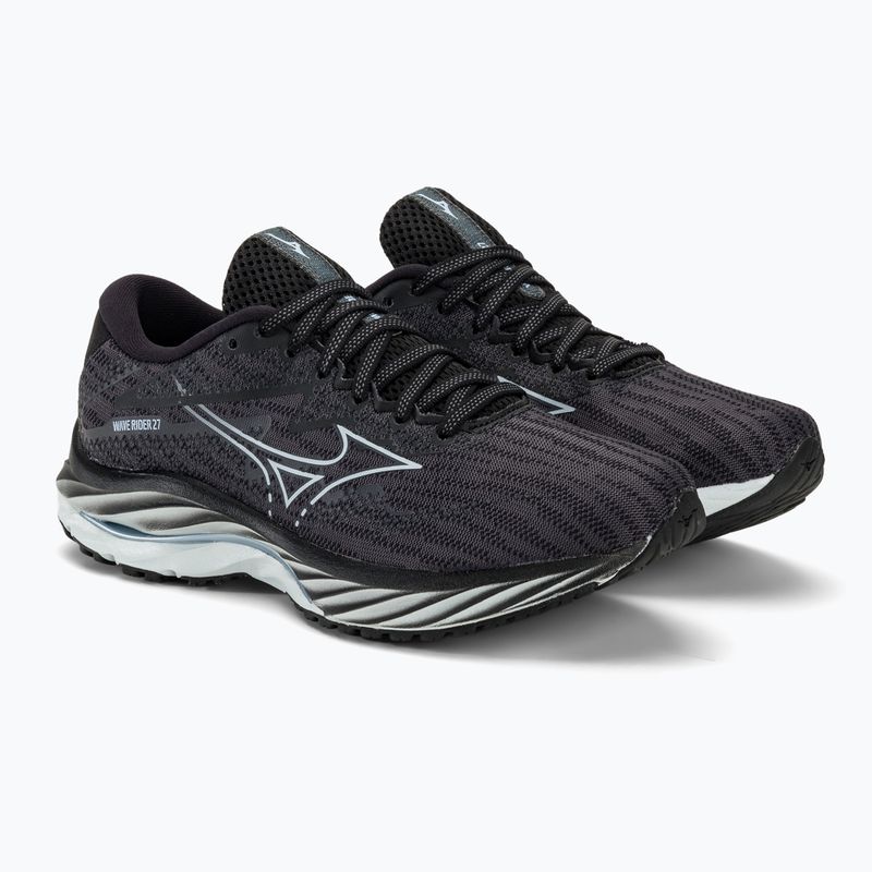 Scarpe da corsa da donna Mizuno Wave Rider 27 Larghezza ebano/snowcrest/nero 5