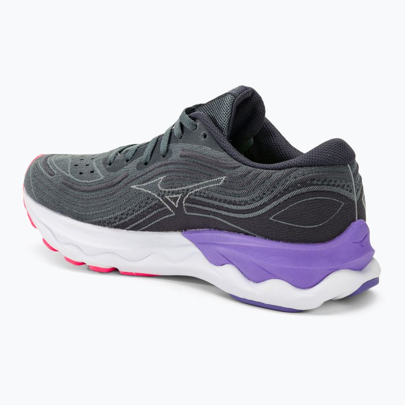 Scarpe da corsa da donna Mizuno Wave Skyrise 4 maglione/blu peonia/punch 3