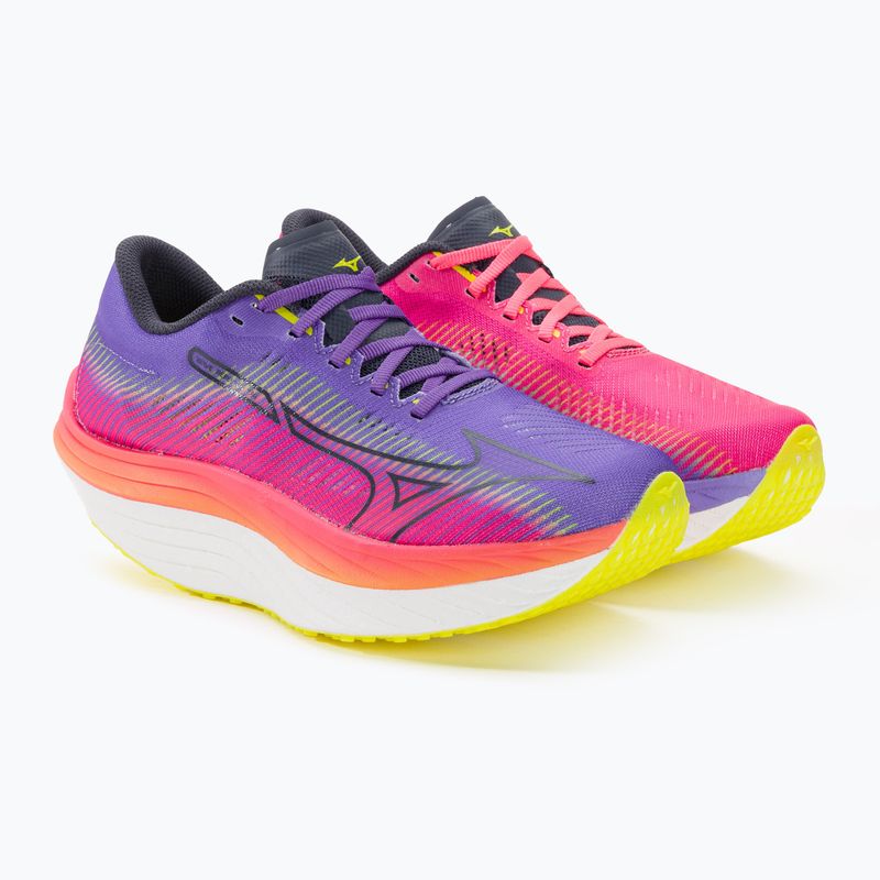 Scarpe da corsa da donna Mizuno Wave Rebellion Pro highvpink/ombre blue/purple punch 4