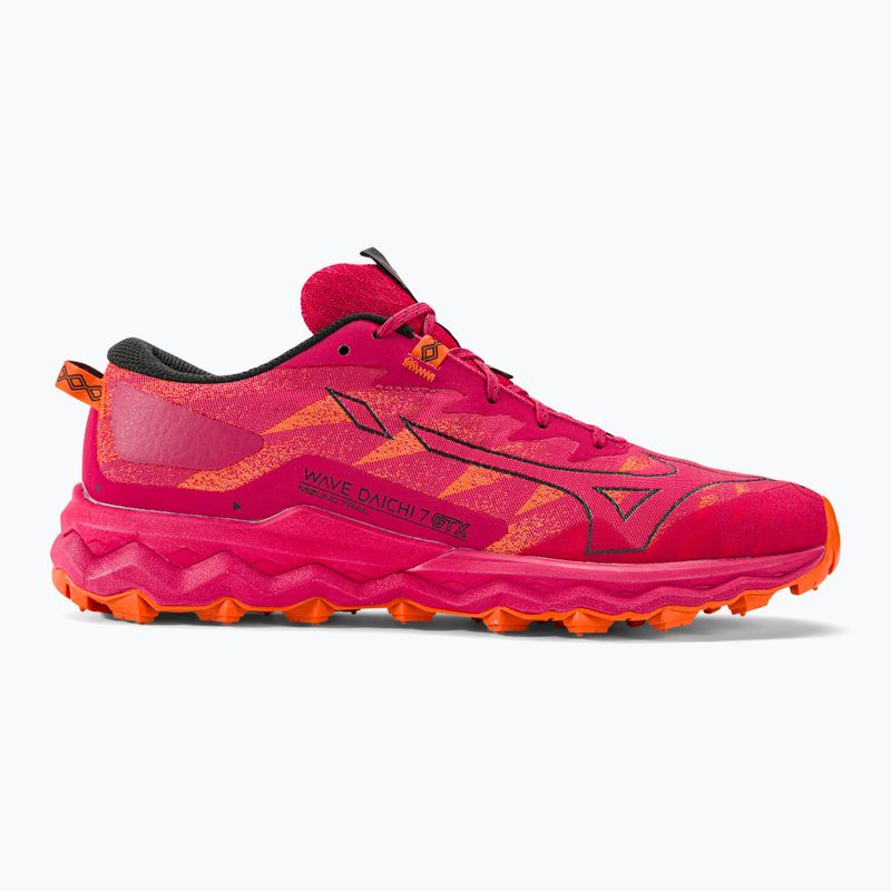 Scarpe da corsa da donna Mizuno Wave Daichi 7 GTX jazzy/tigerlily/nero 2