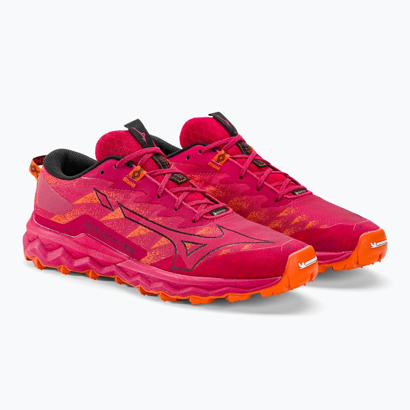 Scarpe da corsa da donna Mizuno Wave Daichi 7 GTX jazzy/tigerlily/nero 5