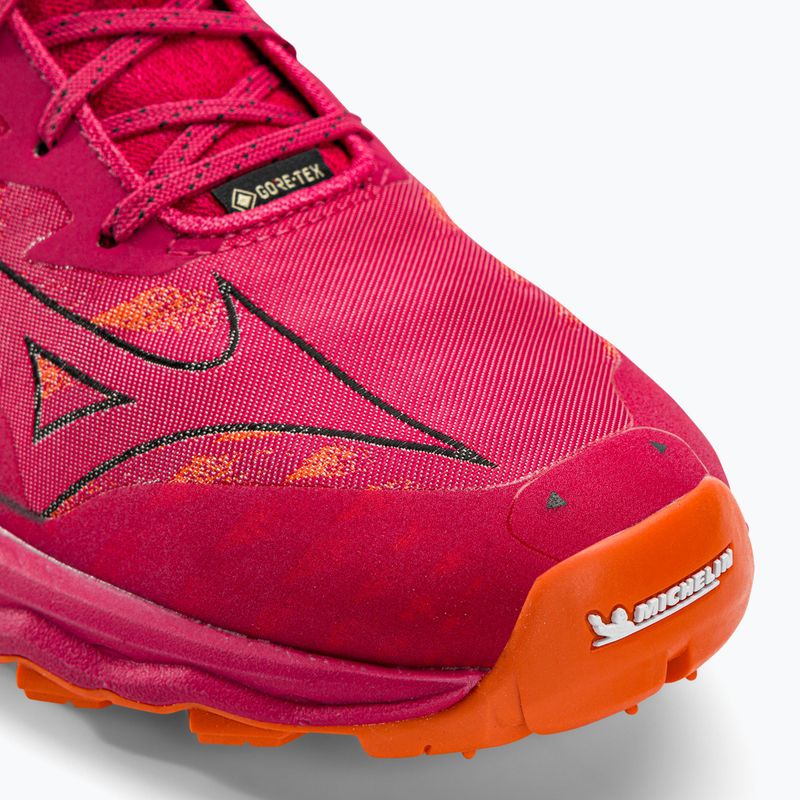 Scarpe da corsa da donna Mizuno Wave Daichi 7 GTX jazzy/tigerlily/nero 8