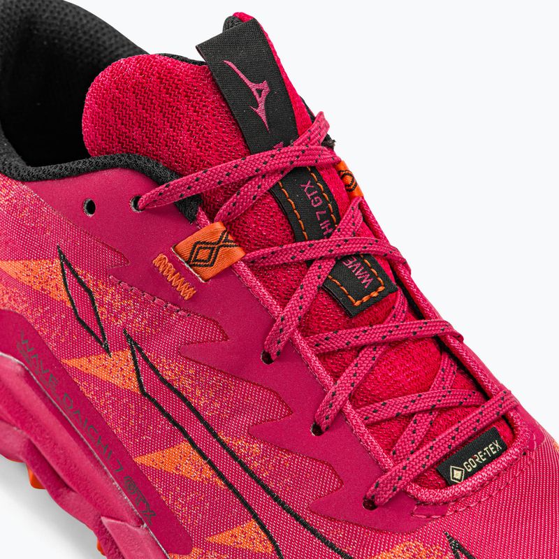 Scarpe da corsa da donna Mizuno Wave Daichi 7 GTX jazzy/tigerlily/nero 9