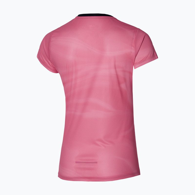 Maglietta da corsa da donna Mizuno Premium Aero Tee sangria sunset 2