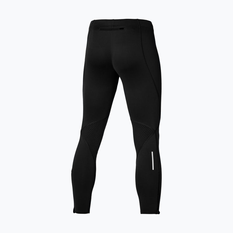 Leggings da corsa da uomo Mizuno Warmalite nero 2