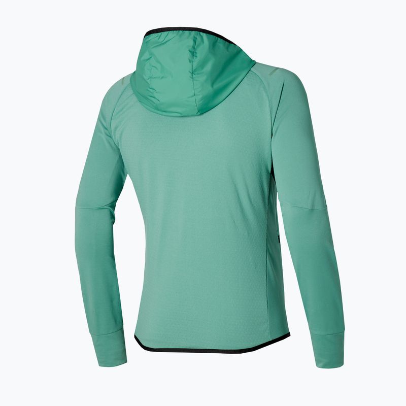 Giacca da corsa Mizuno Warmalite Hybrid FZ blu minerale/nera da uomo 7